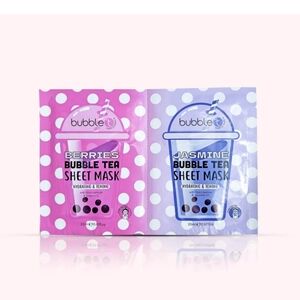 🐰10/$28+🐰Bubble Tea Sheet Mask Duo-Berries&Jasmin